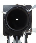 The size of the marked f/11 aperture with 6 inch of extension as seen by the sensor.